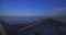 A dusk traffic jam on the highway at Tokyo bay area in Chiba super wide shot