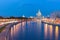 Dusk view of the Kotelnicheskaya Embankment Building, Moscow