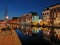 Dusk view on Leiden canal