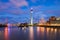 Dusseldorf harbour skyline, Germany