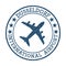 Dusseldorf International Airport logo.