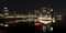 Dusseldorf Medienhafen night panorama