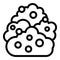 Dust cloud icon outline vector. Auto floor clean