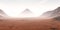 Dust obscured Martian landscape