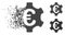 Dust Pixel Halftone Euro Industry Icon