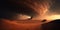 A Dust Storm on Planet Mars