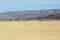 Dust trails from a recent cars path on the Black Rock desert