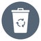 Dustbin, garbage can Vector icon which can easily modify