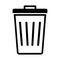 Dustbin glyph vector icon which can easily modify or edit