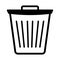 Dustbin glyph vector icon which can easily modify or edit