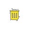 Dustbin icon design vector