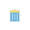 Dustbin icon design vector