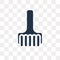 Duster vector icon isolated on transparent background, Duster t