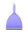 Dustpan, household cleaning utensil. Cutout, isolated on white background