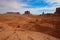 Dusty Desert Trail Through Monument Valley, Arizona