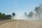 Dusty outback unsealed road