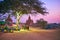 The dusty road in Bagan, Myanmar