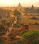 Dusty road in bagan,myanmar.