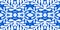 Dutch blue mosaic. Abstract azulejo background. Vintage majolica design.