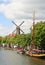 Dutch Canal and Windmill