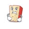 Dutch cheese cartoon character design having angry face