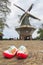 Dutch clogs and a windmill