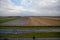 Dutch countryside with impressive cloudscape