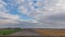 Dutch countryside with impressive cloudscape