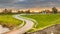 Dutch Countryside landscape with historical houses