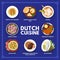 Dutch cuisine menu and food, Netherlands dishes