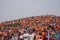 Dutch fans in orange on the dunes of Zandvoort During the Formula 1 Dutch Grand Prix