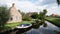 Dutch farmhouse in Belt-Schutsloot next to Giethoorn in the Netherlands