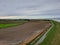 Dutch fields and river, zeeland