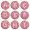 Dutch food: \'beschuit met muisjes\' alphabet, A-I