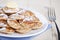 Dutch food: `Poffertjes` or little pancakes