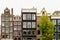 Dutch Houses Facade In Amsterdam City