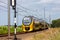 Dutch intercity train in the countryside