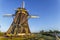 Dutch land keeper house and windmill