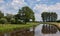 Dutch landscape with a view over the river Mark