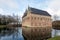 Dutch medieval castle reflected in the moat