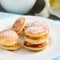 Dutch mini pancakes called poffertjes