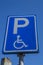 Dutch Parking Sign For Handicaped Drivers