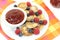 Dutch Poffertjes with berries