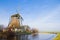 Dutch polder with windmill