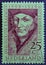 Dutch post stamp from the Netherlands with Desiderius Erasmus