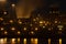 Dutch steel factory in IJmuiden at night
