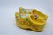 Dutch symbol yellow wooden slippers