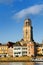 Dutch town Deventer with church