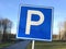 Dutch traffic road sign for parking