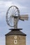 Dutch type windmill With a unique Halladay turbine in Ruprechtov, Southern Moravia, Czech Republic